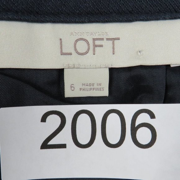 LOFT* Women's Fully Lined Backside‎ Zipper Striped A-Line Full Skirt~ Size 6 - Picture 3 of 8